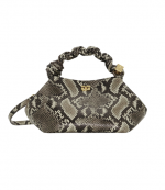 Snake Print Ganni Bou Bag Small