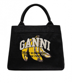 Shopper Bag XXL Pocket Banana Print