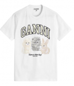 Basic Cotton Jersey Animals Relaxed T-Shirt
