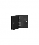 Black Ganni Bou card Holder With Flap Animals