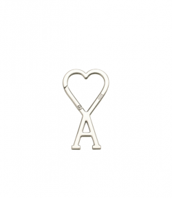 Silver Metal Ami De Coeur Hook Keyring