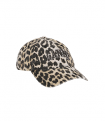 Leopard Washed Cotton Canvas Cap