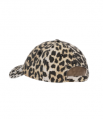 Leopard Washed Cotton Canvas Cap