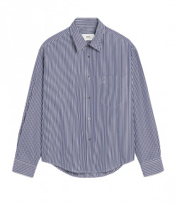 Royal Blue/White Embossed Adc Boxy Shirt