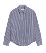 Royal Blue/White Embossed Adc Boxy Shirt
