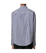 Royal Blue/White Embossed Adc Boxy Shirt