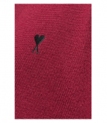 Cherry Cardigan With Black Adc Merino Wool Knit