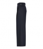 Anthracite Large Wide Light Wool Twill Pants