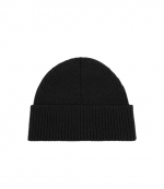 Black Ami De Coeur Merino Wool Knit Beanie