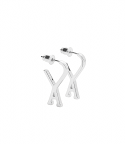 Silver Small Ami De Coeur Earrings