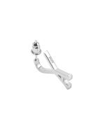 Silver Small Ami De Coeur Earrings