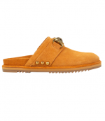 Tan Suede Mansion Flat Mule