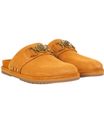 Tan Suede Mansion Flat Mule
