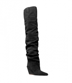 Black Suede Leather Noemie Otk Heeled Boots