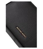 Black Bryant Sm Conv Xbody Pouchette Leather W/ Gold Chain