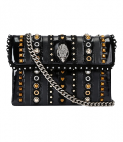 Leather Black/Combs Md Kensington Studs