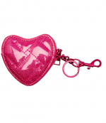Pink Comb Glitter Kensington Heart Charm