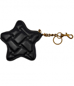 Black Leather Kensington Star Charm