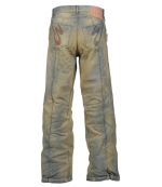 Leather Hand Ebisu Jeans