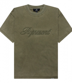 Olive Represent Reverse Applique T-Shirt