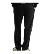 Washed Black Ribbed Hybrid Pants