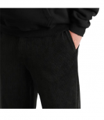 Washed Black Ribbed Hybrid Pants