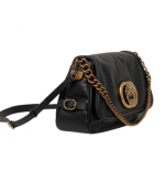 Black Leather Chelsea Soft Saddle Bag