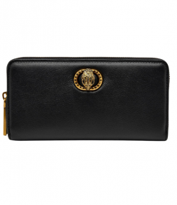 Black Chelsea Zip Around Wallet