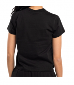 Black Essential Jersey Shrunken Tee W/ Puff Logo