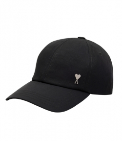 Anthracite Ami De Coeur Stud Cap Crinkled Nylon Serge