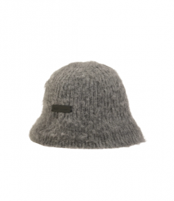 Anthracite Mohair Blend Wool Ami Bucket Hat