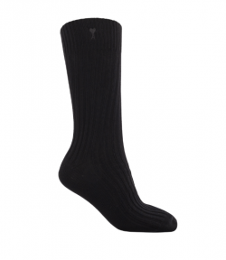 Black Three Pack Cotton Black Adc Socks