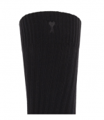 Black Three Pack Cotton Black Adc Socks