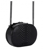 Black Snakeprint  Small Chelsea Camera Bag Dr