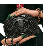 Black Snakeprint  Small Chelsea Camera Bag Dr