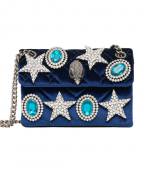 Blue Velvet Mini Kensington Bag