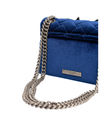 Blue Velvet Mini Kensington Bag