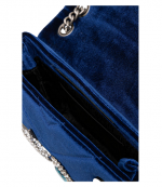 Blue Velvet Mini Kensington Bag