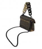 Black/Gold Mini Kensington Chain Bag