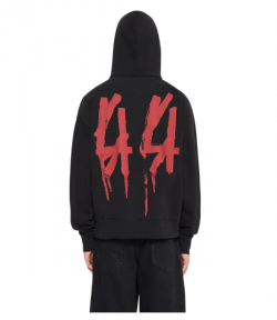Black/Red Drip High Risk Hoodie