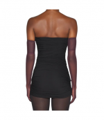 Black Bustier Jersey Dress