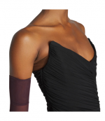 Black Bustier Jersey Dress