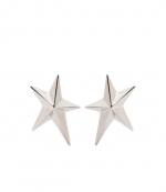 Silver Big-Star Earrings