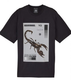 Black Scorpio Y-3 NBHD Graphic Tee