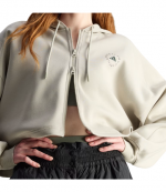 Grey aSMC Crop Hoodie