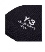 Black Y-3 Knit Beanie