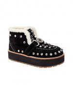 Black Suede Mansion Cosy Boots