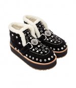 Black Suede Mansion Cosy Boots