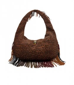 Brown Shoreditch Large Hobo Fringe Bag