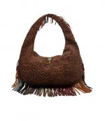 Brown Shoreditch Large Hobo Fringe Bag